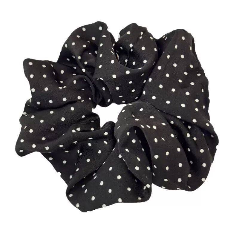 韩系波点发饰大肠发圈女2025年皱褶发圈头绳扎头发皮筋简约马尾,淘宝优惠券,粉丝福利购,淘宝优惠卷