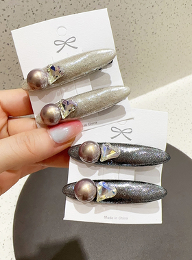 水钻爱心前额刘海侧边发夹