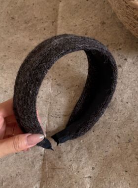 秋冬针织磨毛宽边发箍