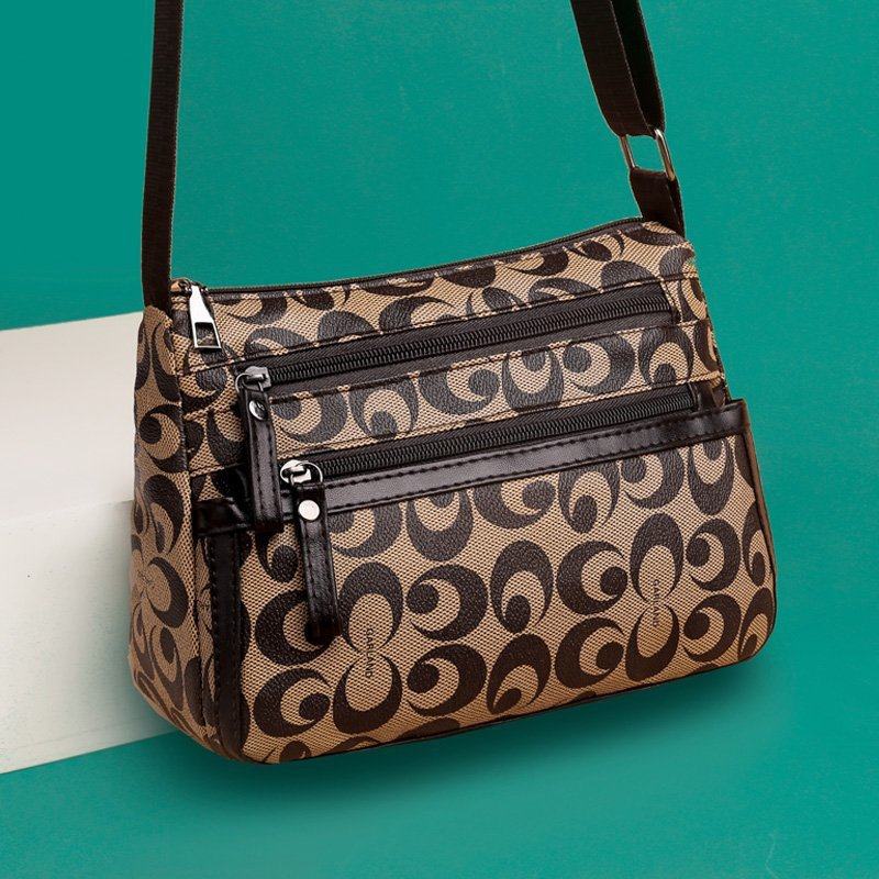 妈妈包包中老年人女包多口袋肩斜挎包2024新款简约大气女士单肩包,淘宝优惠券,粉丝福利购,淘宝优惠卷