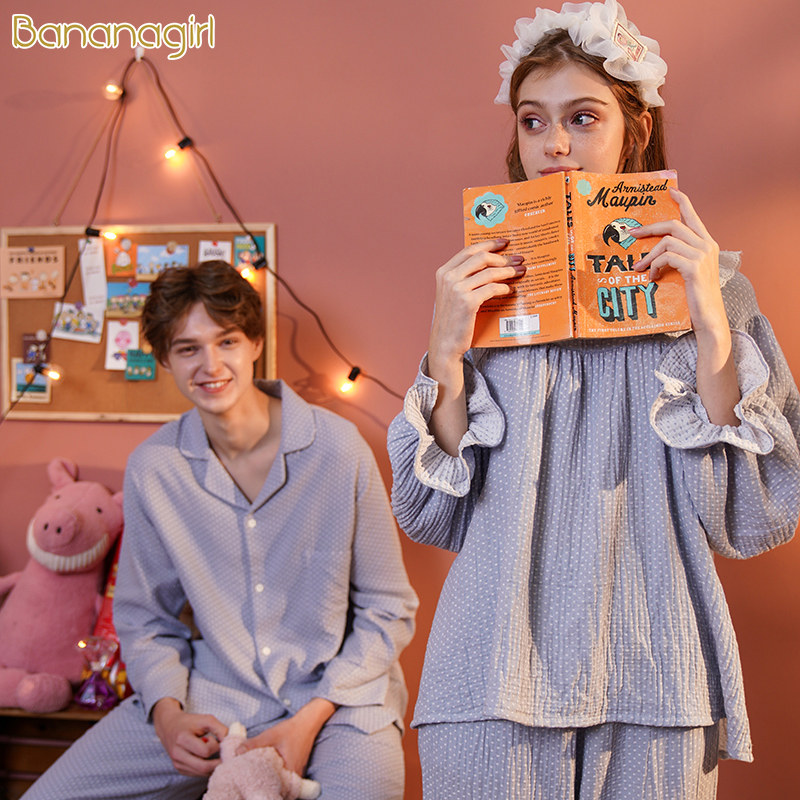 bananagirl春秋甜美韩版清新睡衣 bananagirl睡衣/家居服套装