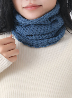 全棉护颈椎围巾男女士套头脖套