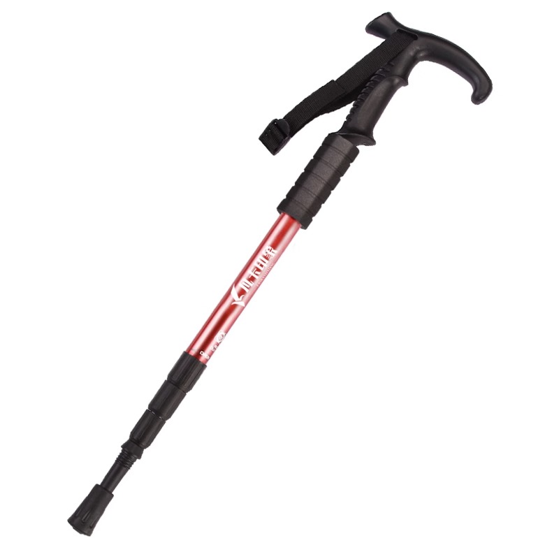 登山杖超轻伸缩户外爬山装备折叠款手杖防滑多功能拐杖徒步登山棍