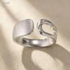 Pure silver 999 matte brushed hollow bracelet