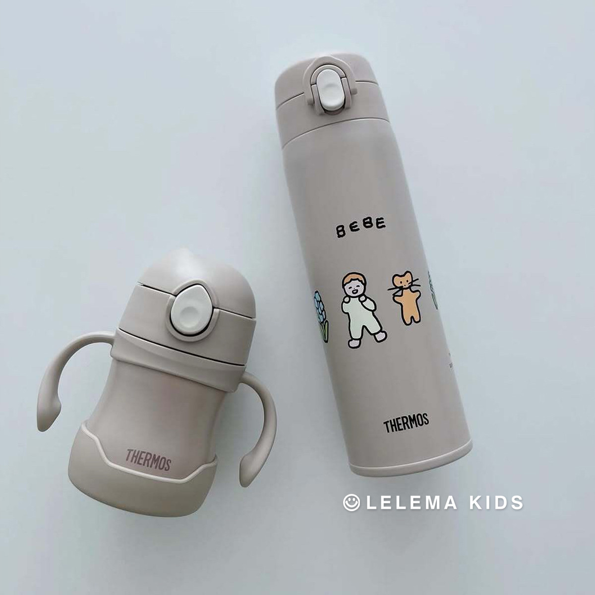 韩国膳魔师新品儿童保温杯双盖不锈钢婴儿学饮杯宝宝吸管杯直饮杯,淘宝优惠券,粉丝福利购,淘宝优惠卷