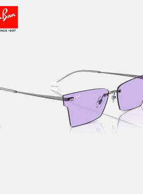 RayBan雷朋太阳镜金属太阳镜不规则形Y2K复古眼镜时尚墨镜0RB3730