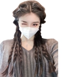 Парик с косичкой, боксерский хвостик, дреды изготовленные из настоящих волос, популярно в интернете