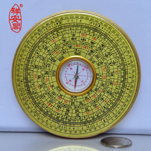祥安阁仿铜罗盘 - 图1