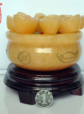 祥安阁聚宝盆摆件(大号配底座)★增财宝★