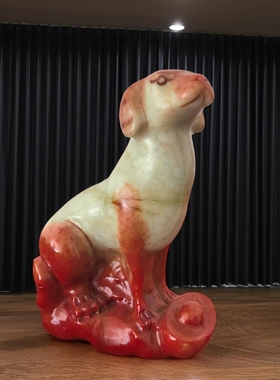 岫玉十二生肖摆件狗摆件牛摆件虎摆件兔摆件龙龙蛇马羊猴鸡狗猪