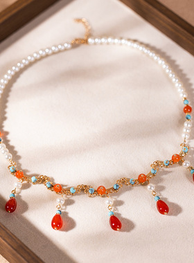 原创古风汉服项链新中式旗袍配饰