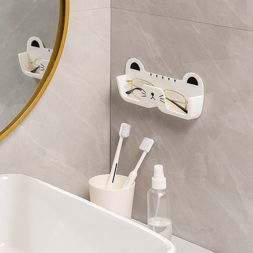 壁挂眼镜收纳架床头防压免打孔墙上墨镜陈列近视眼镜框展示置物架 - 图2