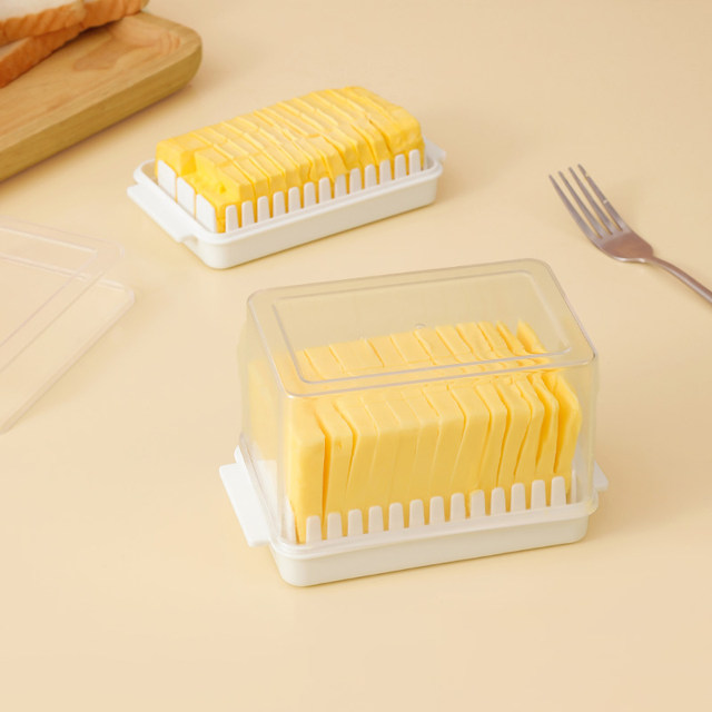 Japanese butter cutting storage box with precise control of quantity