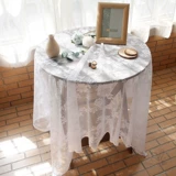 Французский белый кружево рабочие столы ins wind retro picnic ткани камера фона ткани для кофейного стола Круглый стол десерт