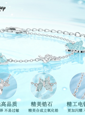 迪士尼银手链轻奢小众精致高级感