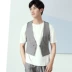 Menseye / nam mắt nam phù hợp với vest Anh gió xu hướng vest vest vest - Dệt kim Vest