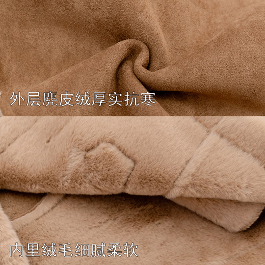 Hayiru winter girls fur coat