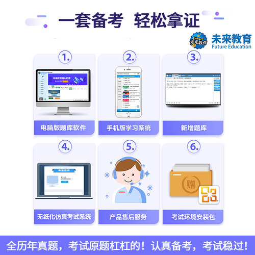 2026年9月全国计算机二级java/mysql/web/C语言题库软件未来教育 - 图1