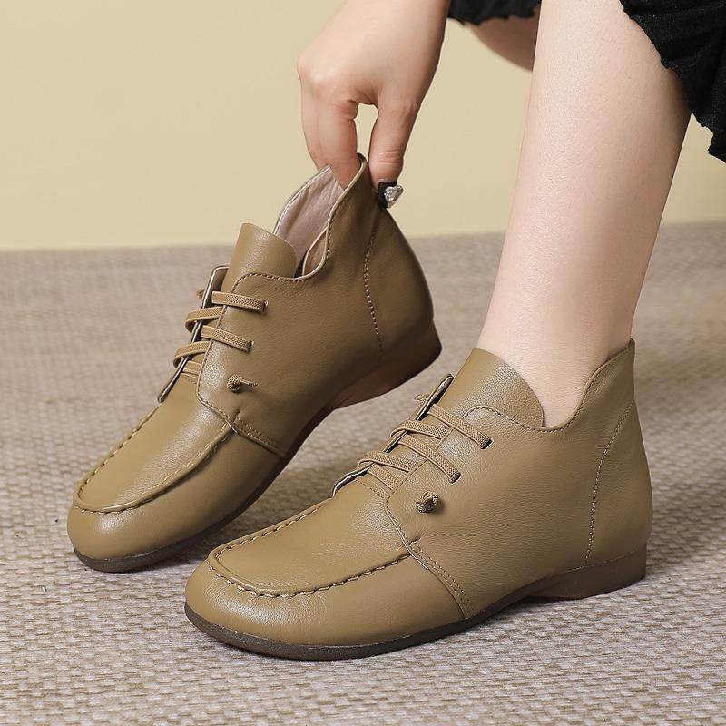 真皮软底软面妈妈鞋子新款春秋冬季短靴女靴子加绒棉皮鞋大码女鞋,淘宝优惠券,粉丝福利购,淘宝优惠卷