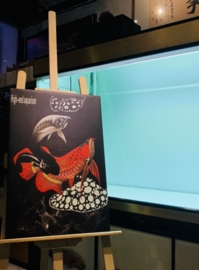 龙鱼装饰画挂画水族虎鱼观赏鱼