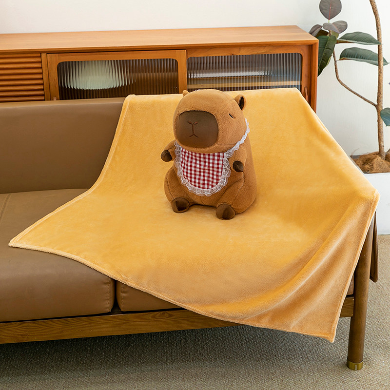 卡皮巴拉毛绒空调毯抱枕被子两用办公室午睡毯可爱水豚玩偶毛毯,淘宝优惠券,粉丝福利购,淘宝优惠卷