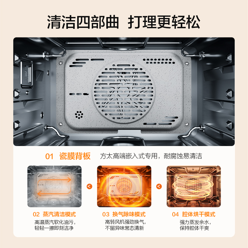 方太台式一体机小方盒智能大容量电蒸烤箱家用蒸烤烘空气炸A1.i - 图2