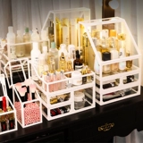 TikTok, косметическая коробка для хранения, помада для ухода за кожей, настольный туалетный столик, популярно в интернете