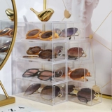 Солнцезащитные очки, акриловая коробка для хранения, прозрачный пылезащитный стенд, креативный держатель для ручек для школьников, популярно в интернете