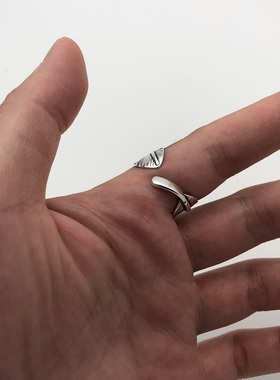 思涵银工坊925银开口羽毛吉原直