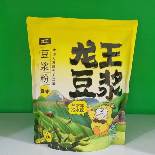 龙王原味豆浆粉600g克独立包速溶豆浆粉早餐营养代餐原味豆粉包邮 - 图1
