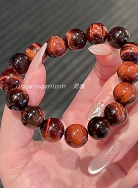 红虎眼石手串百搭显白情侣礼物