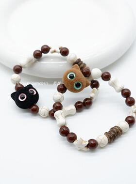 情侣植绒优化白松可爱手串