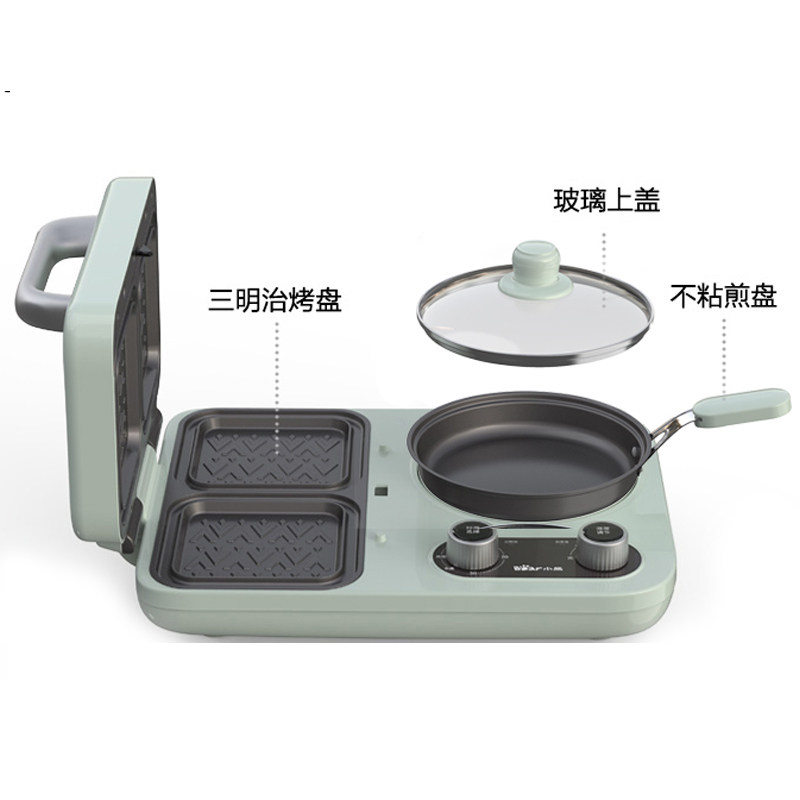 小熊三明治机早餐机家用神器轻食机 小熊宜家宜居三明治机