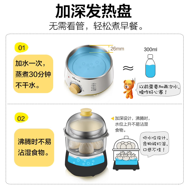  小熊宜家宜居煮蛋器/蒸蛋器