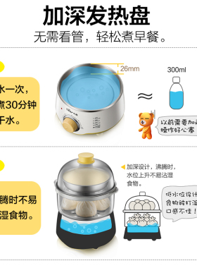 定时家用小型不锈钢早餐机煮蛋器