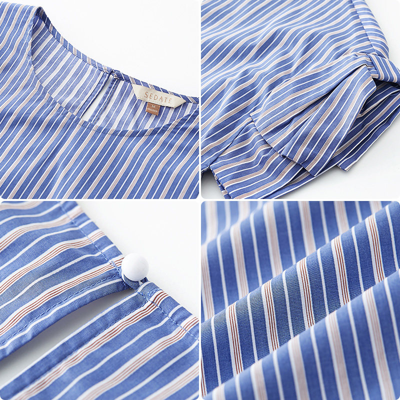 水云间夏季新款韩版宽松纯棉衬衫 sedate衬衫