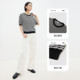 Shuiyunjian half-sleeved wool sweater top women's striped round neck-sleeved shirt Lyocell light and thin 2026 summer new style