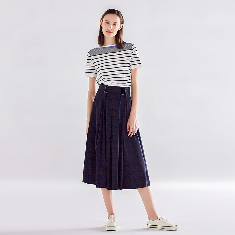 【商场同款】水云间韩版条纹夏季t恤 sedate毛衣