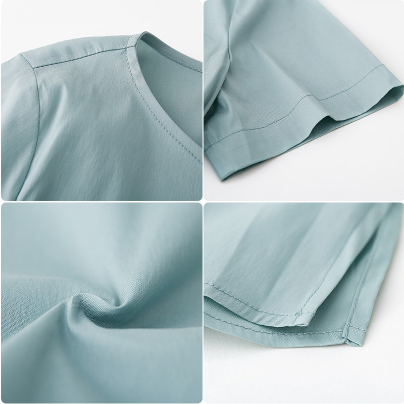 水云间松紧腰系带开叉2020夏季t恤 sedateT恤