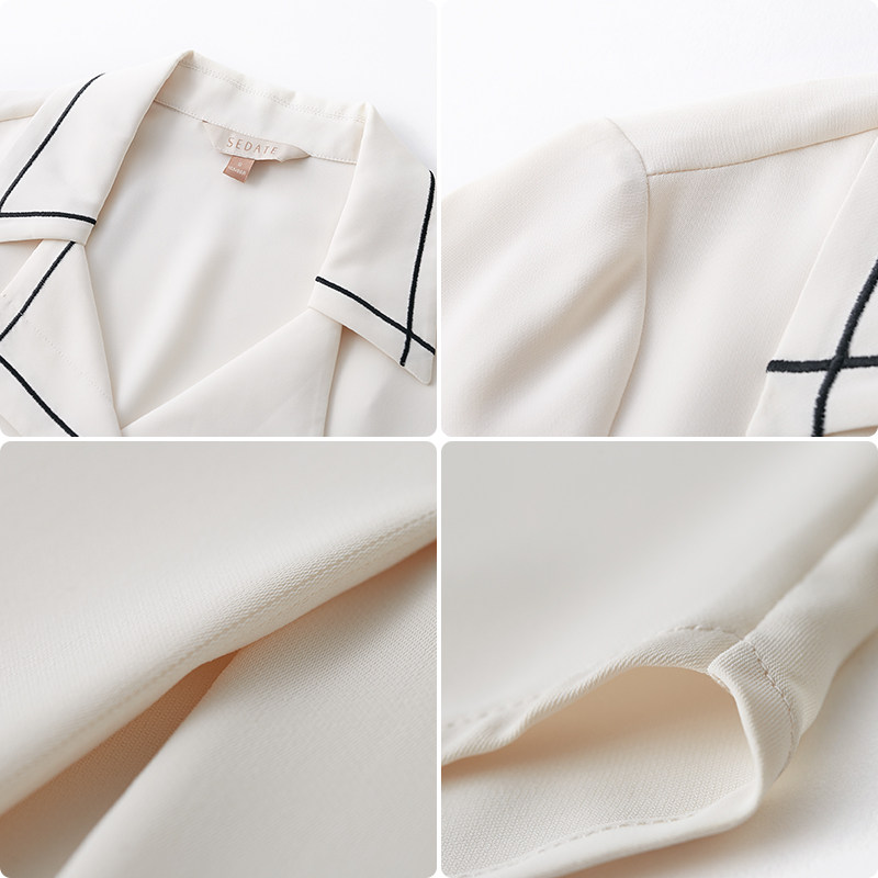 水云间薄款短袖衬衫女2020年夏季 sedate衬衫