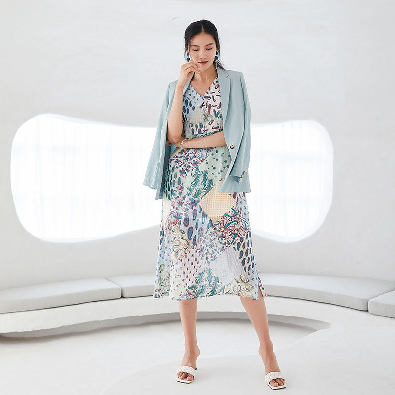 水云间一粒扣西装外套2020纯色 sedate西装