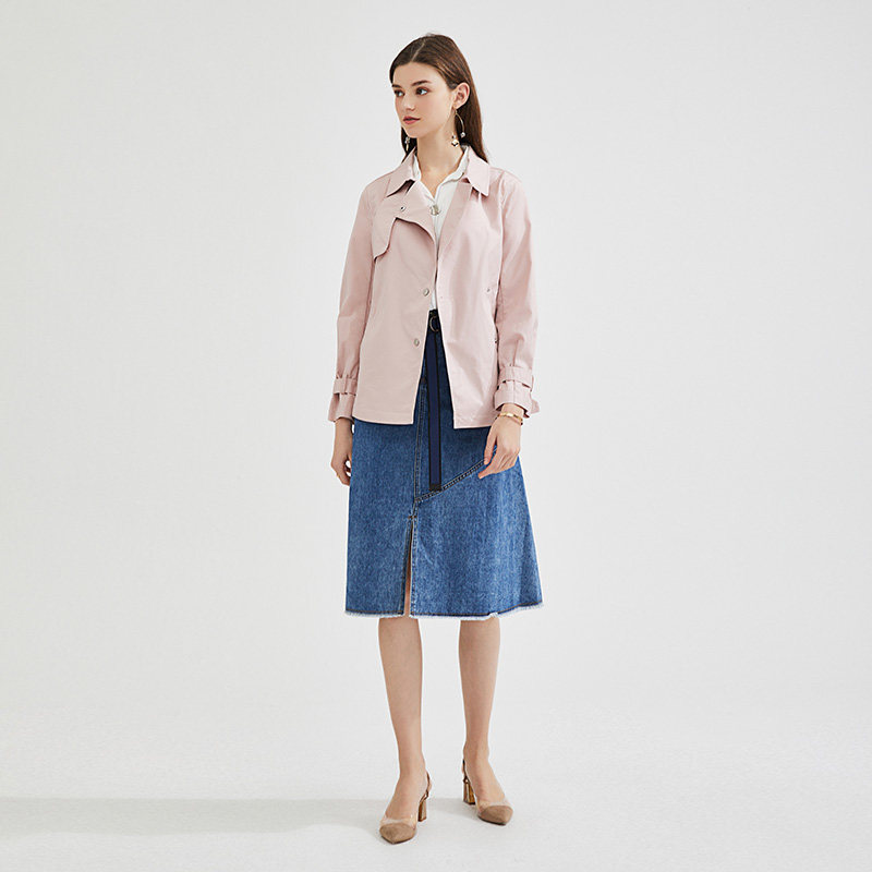 水云间单排扣宽松显瘦2020春秋风衣 sedate风衣