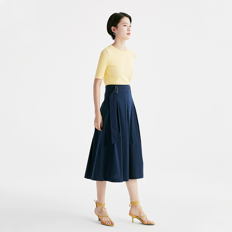 水云间中长款a字高腰2020女半身裙 sedate半身裙