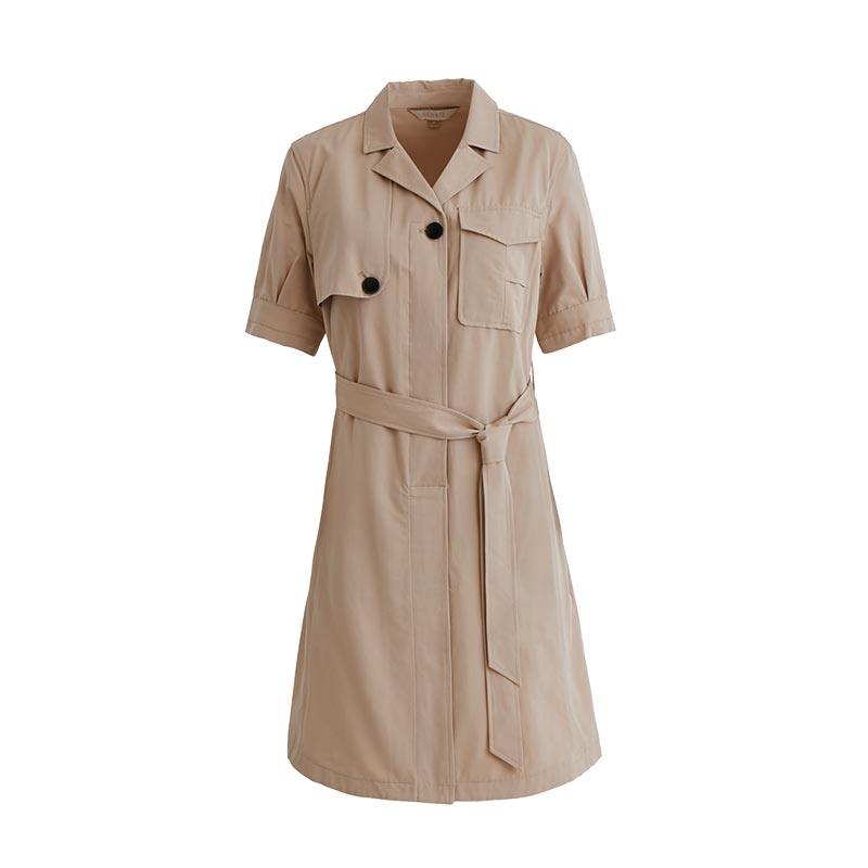 水云间风衣式夏装新款polo领连衣裙 sedate连衣裙