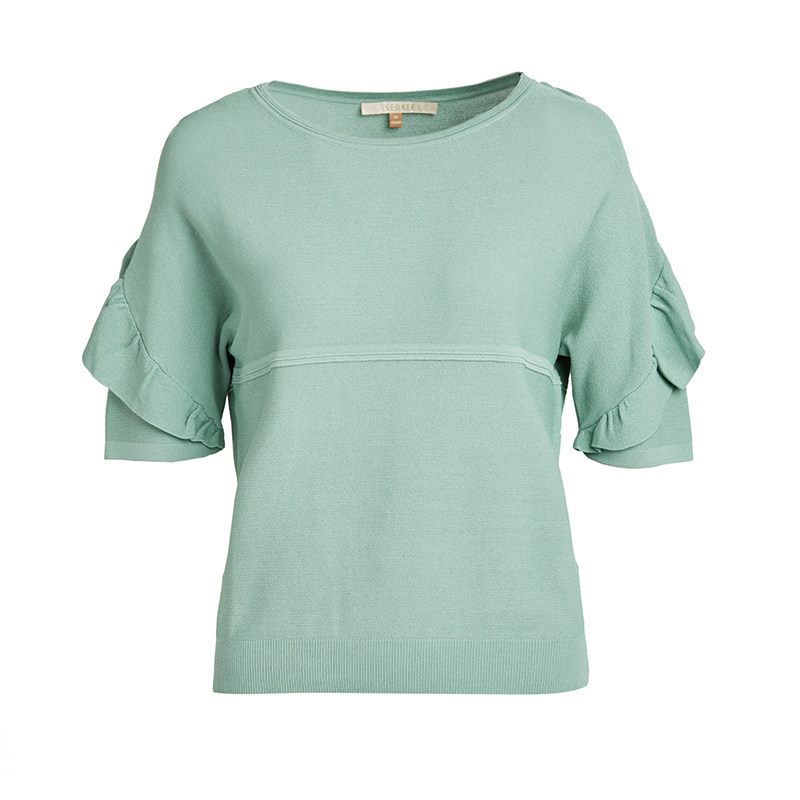 水云间2020春季新款五分袖 sedate毛针织衫