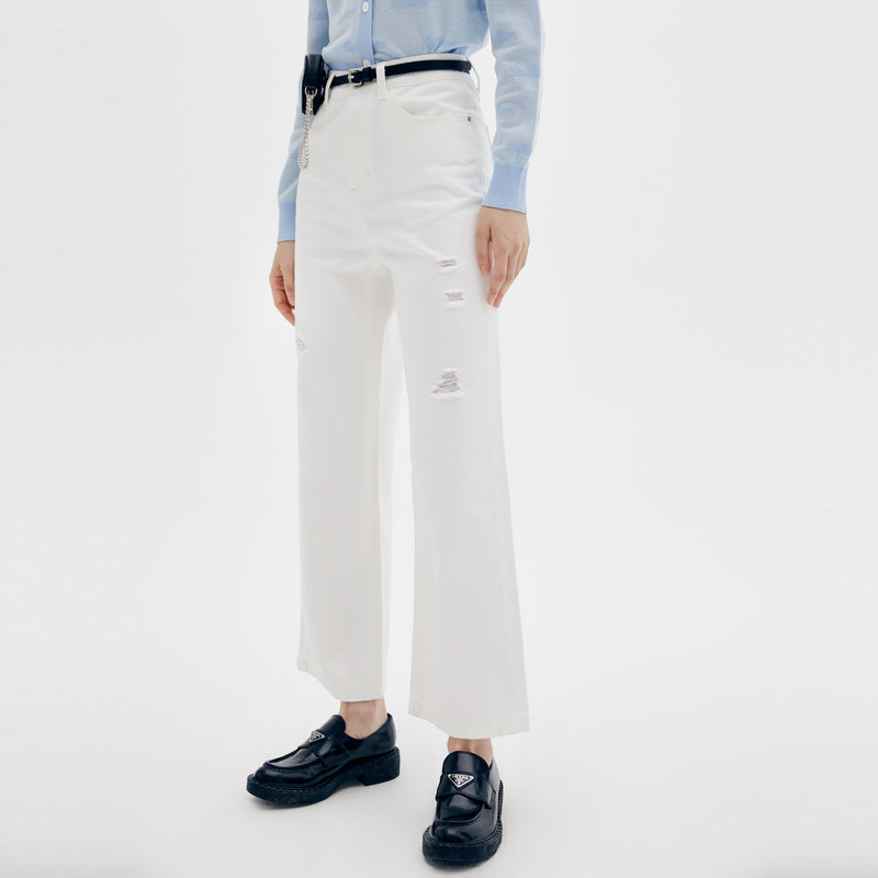 水云间阔腿秋季2022新款潮流牛仔裤 sedate牛仔裤