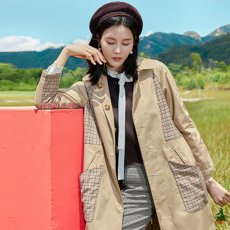 水云间中长款春季新款英伦风潮风衣 sedate风衣