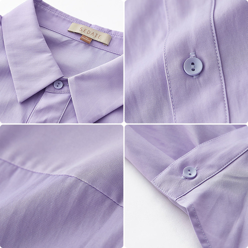 水云间长袖女夏装新款休闲衬衫 sedate衬衫