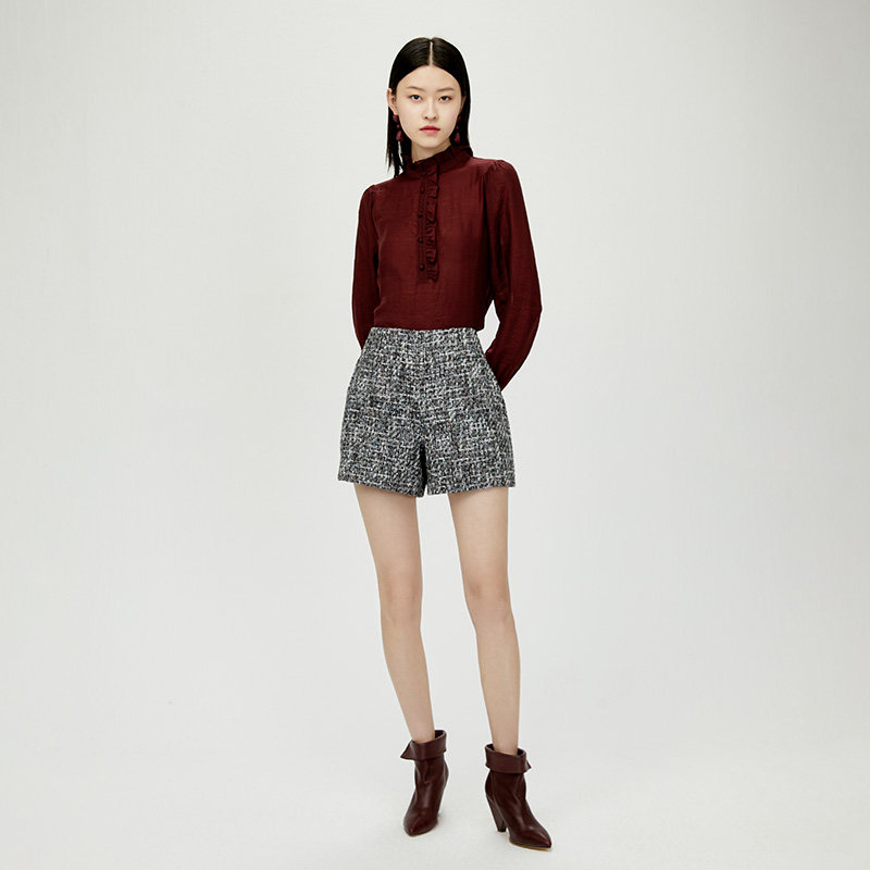 【商场同款】水云间秋新款花边小衬衫 sedate衬衫