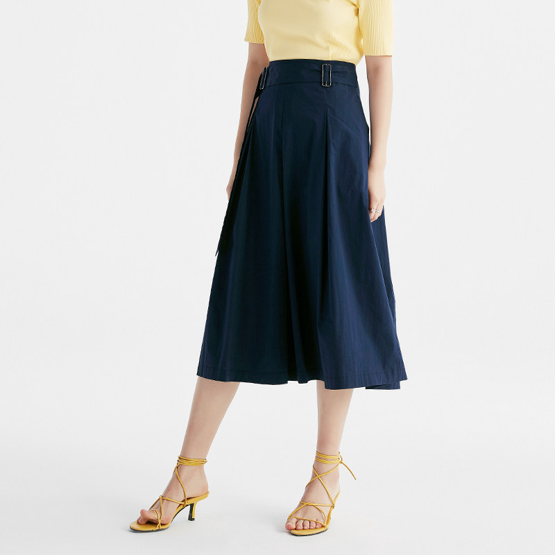 水云间中长款a字高腰2020女半身裙 sedate半身裙